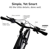 NNEDSZ VALK Metro TR 5 + Electric Hybrid Bike, Gen II, Mid-Drive, Medium, Dark Grey