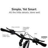 NNEDSZ Valk Metro ST 5 + Electric Bike, Mid-Drive, Step-Through, Medium, White
