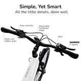 NNEDSZ VALK Electric Bike Metro TR 5 + Hybrid Ebike Alloy Up to 85km w/ Battery 36V, Medium, White