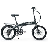 NNEDSZ VALK Shuttle 5 Electric Folding Bike, Gen II, 20" Tyres, Shimano 7-Speed, Dark Grey