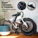 NNEDSZ VALK Shuttle 5 Electric Folding Bike, Gen II, 20" Tyres, Shimano 7-Speed, White