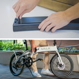 NNEDSZ VALK Shuttle 5 Electric Folding Bike, Gen II, 20" Tyres, Shimano 7-Speed, White