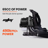 NNEDSZ MTM 65CC Petrol Backpack Leaf Blower - Commercial 2 Stroke Garden Yard Tool Back