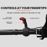 NNEDSZ MTM 65CC Petrol Backpack Leaf Blower - Commercial 2 Stroke Garden Yard Tool Back