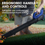 NNEDSZ POWERBLADE BW4 20V Cordless Electric Leaf Blower Kit, with Battery and Fast Charger