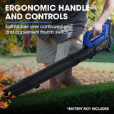 NNEDSZ PowerBlade 20V Cordless Electric Leaf Blower, Skin Only
