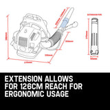 NNEDSZ MTM 30CC Backpack Petrol Leaf Blower 2 Stroke Commercial Garden Yard Outdoor
