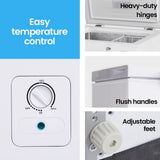 GECKO 100L Portable Chest Freezer, 12V/24V/240V for Motorhome and Caravan, White