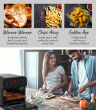 NNEDSZ EUROCHEF 16L Air Fryer Electric Digital Airfryer Rotisserie Dry Large Big Cooker