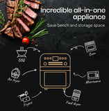 NNEDSZ EUROCHEF 16L Air Fryer Electric Digital Airfryer Rotisserie Large Big Dry Black