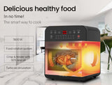NNEDSZ EUROCHEF 16L Air Fryer Electric Digital Airfryer Rotisserie Large Big Dry Black
