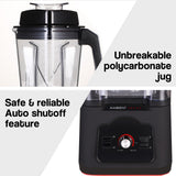 NNEDSZ POLYCOOL Commercial Blender Quiet Enclosed Processor Smoothie Mixer Fruit, Black