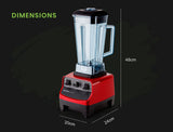 NNEDSZ POLYCOOL 2L Commercial Blender Mixer Food Processor Smoothie Ice Crush Red Fruit