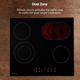 NNEDSZ EuroChef 60cm Ceramic Cooktop 4 6 Zone Electric Glass Burner Top Flat Kitchen