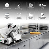 NNEDSZ EuroChef Commercial 10 Meat Slicer Food Cutting Machine Electric Deli Shaver