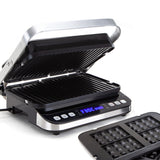 NNEDSZ EUROCHEF EUC-CG7 Smart Multi Contact Grill Sandwich Panini Press Maker Fast Cafe Style