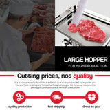 NNEDSZ EUROCHEF Meat Grinder Mincer Food Commercial Electric Machine Chopper Shredder