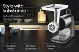NNEDSZ EUROCHEF Meat Grinder 2000W Mincer Machine Electric Food Sausage Kibbe Maker