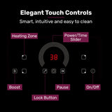 EUROCHEF 60cm 4 Zone Induction Cooktop, 7200W Electric, FlexZone Function, Touch Controls