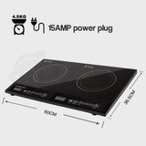 NNEDSZ EUROCHEF Electric Induction Cooktop, Portable Kitchen Ceramic Cooker, 15A Plug