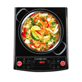 NNEDSZ EuroChef Electric Induction Portable Cooktop Ceramic Hot Plate Kitchen Cooker 10AMP