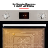 NNEDSZ EuroChef 80L Oven Fan Forced Wall Built in Electric Stainless Steel