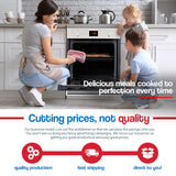 NNEDSZ EuroChef 80L Oven Fan Forced Wall Built in Electric Stainless Steel