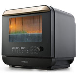 NNEDSZ EUROCHEF 18L 9-in-1 Combi Steam Oven and Air Fryer, Black
