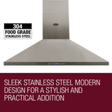 NNEDSZ EuroGrille Commercial Rangehood 1500mm Stainless Steel Outdoor Range Hood Canopy