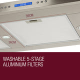 NNEDSZ EuroGrille Commercial Rangehood 1500mm Stainless Steel Outdoor Range Hood Canopy