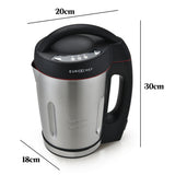 NNEDSZ EUROCHEF Soup Maker Blender Smoothie Compact Hot Cold Stainless Steel Mixer