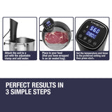 NNEDSZ EuroChef Sous Vide Cooker Immersion Heater Circulator Precision Slow Kitchen