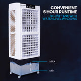 NNEDSZ POLYCOOL 35L 220W Portable Evaporative Air Cooler 24 Hour Timer 4 in 1 Cooling Fan w/ Remote