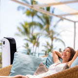 NNEDSZ POLYCOOL 6L Evaporative Air Cooler Portable Household Fan, Purifier, Humidifier, Remote Control, White and Black