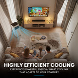 CARSON 2.05kW Portable Air Conditioner, with Fan & Dehumidifier Mode, Remote Control, 24hr Timer, Sleep Mode