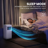 CARSON 2.05kW Portable Air Conditioner, with Fan & Dehumidifier Mode, Remote Control, 24hr Timer, Sleep Mode