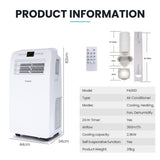 NNEDSZ CARSON  2.9kW Reverse Cycle Portable Air Conditioner and Heater, with Dehumidifier, Cooling and Heating AC