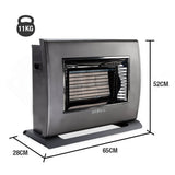 NNEDSZ BROMIC Supaheat II Natural Gas Indoor Room Heater Portable Floor Flueless