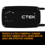 NNEDSZ CTEK M25 Marine Boat Smart Battery Charger Lithium Mode 12v CTEK-40-199