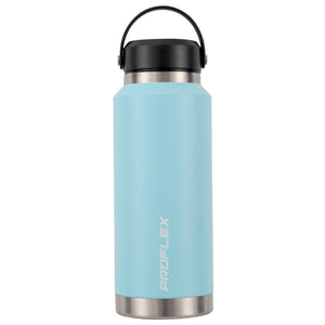 NNEDSZ PROFLEX 1L Double Wall Insulated Stainless Steel Water Bottle, Drink Jug with Handle, Seafoam Green