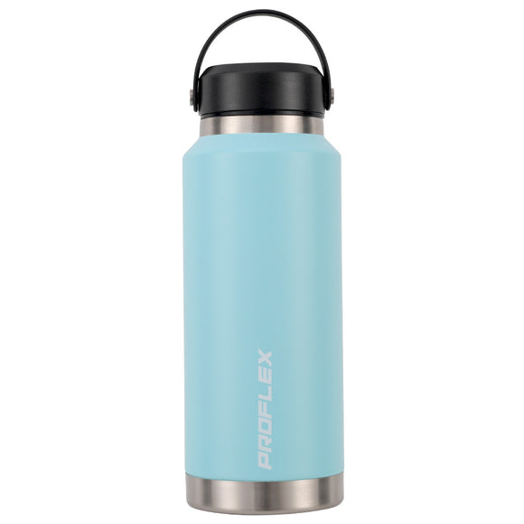 NNEDSZ PROFLEX 1L Double Wall Insulated Stainless Steel Water Bottle, Drink Jug with Handle, Seafoam Green