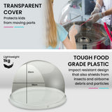 NNEDSZ EUROCHEF 1000W Commercial Cotton Candy Machine Fairy Floss Maker with Transparent Shield