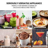NNEDSZ PolyCool 1000W 2in1 Vacuum Blender, 700ml Capacity, Removable Sealing Arm