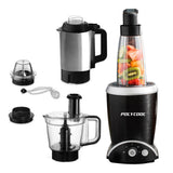 NNEDSZ POLYCOOL 1000W 10in1 Vacuum Blender, 700ml Capacity, With Heating Jug, Grinder Cup, Food Processor