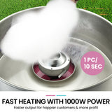 NNEDSZ EUROCHEF 1000W Commercial Cotton Candy Machine Fairy Floss Maker