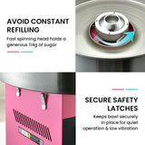 NNEDSZ EUROCHEF 1000W Commercial Cotton Candy Machine Fairy Floss Maker