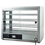 NNEDSZ EUROCHEF Commercial Food Warmer Electric 1000W 4-Tier Hot Display Stainless Steel Cabinet