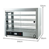 NNEDSZ EUROCHEF Commercial Food Warmer Electric 1000W 4-Tier Hot Display Stainless Steel Cabinet
