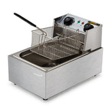 NNEDSZ EuroChef Commercial Electric Deep Fryer Frying Basket Chip Cooker Fry Scoop