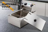 NNEDSZ EuroChef Commercial Electric Deep Fryer Frying Basket Chip Cooker Fry Scoop